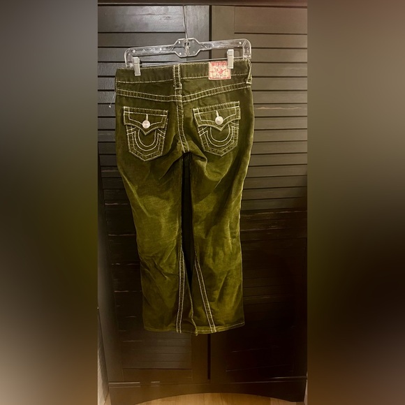 True Religion corduroy, olive green women's jeans. Size 26 - Picture 2 of 6